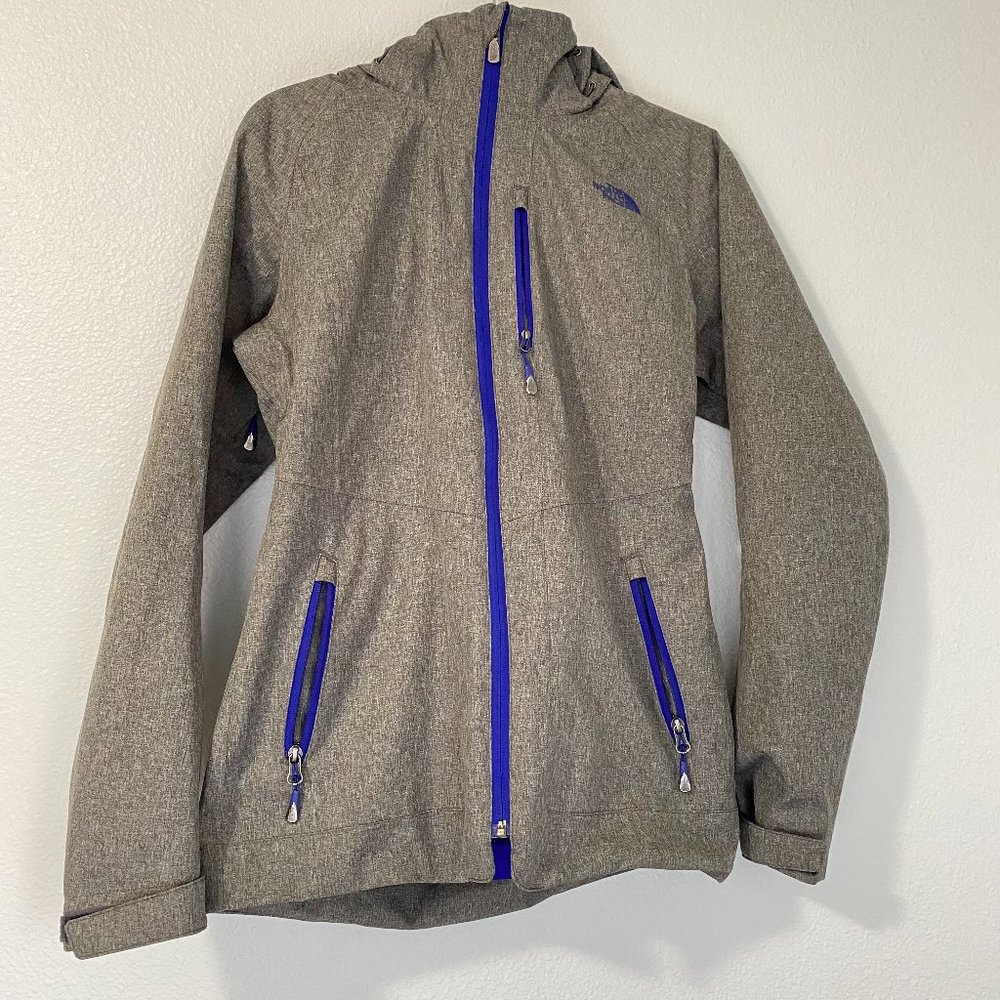 The North Face Women's Triclimate Heather Grey & Purple Jacket S